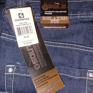 South Pole Dark Sand Blue Men's Jeans size 32x30 New with Tag